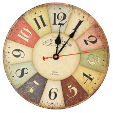 Stylish Retro Style, Easy-To-Hang Back Nail Slot, A Wall Clock That Merges Form And Function To Complement Your Decor, 12"