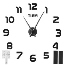 Innovative Clock Design, Silent Sweep Movement High-Quality Acrylic Mirror For Living Room, Bedroom, Dining Room, Kitchen, Office (Silver)
