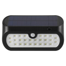 Luzes solares com sensor de movimento humano, holofotes ativados por movimento, painéis solares ajustáveis com sensor duplo para iluminação