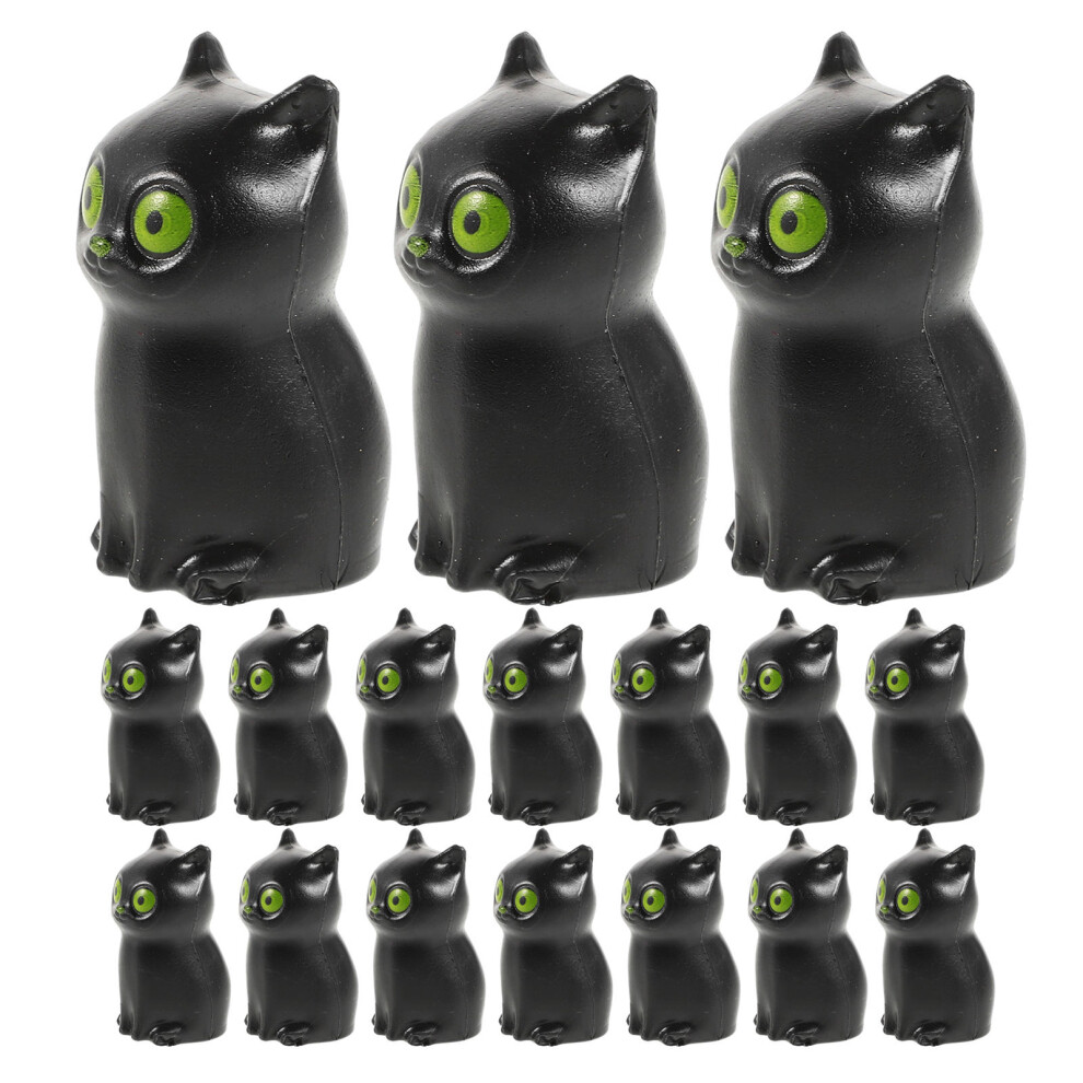 150Szt Ozdoba Z ŻYwicy Czarny Kot Dekoracja StołU I Ogrodu Halloween-image