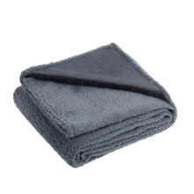 Calming Pet Blanket Fleece And Flannel Throw For Cats And Dogs Washable 60x45cm Grey2