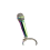 Mic Shaped Keyring Microphone Pendant Keychain- color 1