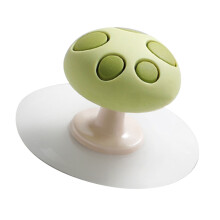 Silicone Toilet Lid Handle - Anti-Slip, Flexible, Green, 5x3cm