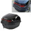 Motorcycle  Box 36L Waterproof Tail Case with Lock and Backrest for Helmet Storage 1