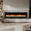 60 Inch Recessed Wall Mounted Freestanding Electrical Fireplace 3