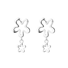 S925 Hollow Flower Earrings, Delicate Stud Earrings for Women