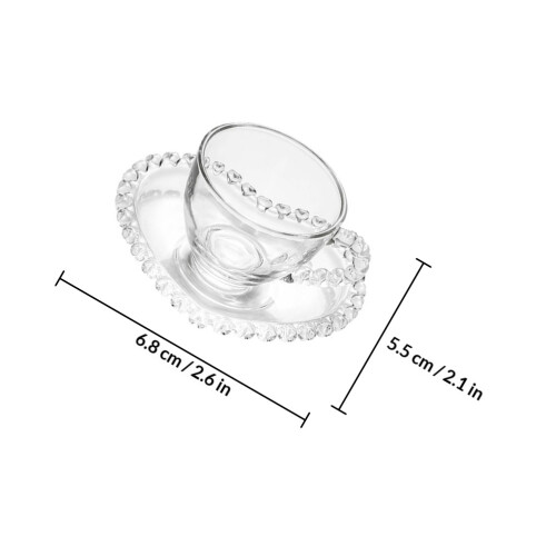Conjunto De De Transparente Para Café E 1