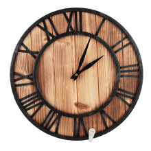 Vintage Decorative Wall Clock With Precise Quartz Movement, Battery Operated Silent Non-Ticking Timekeeper, Rustic Style For Office, Classroom, Bedroo