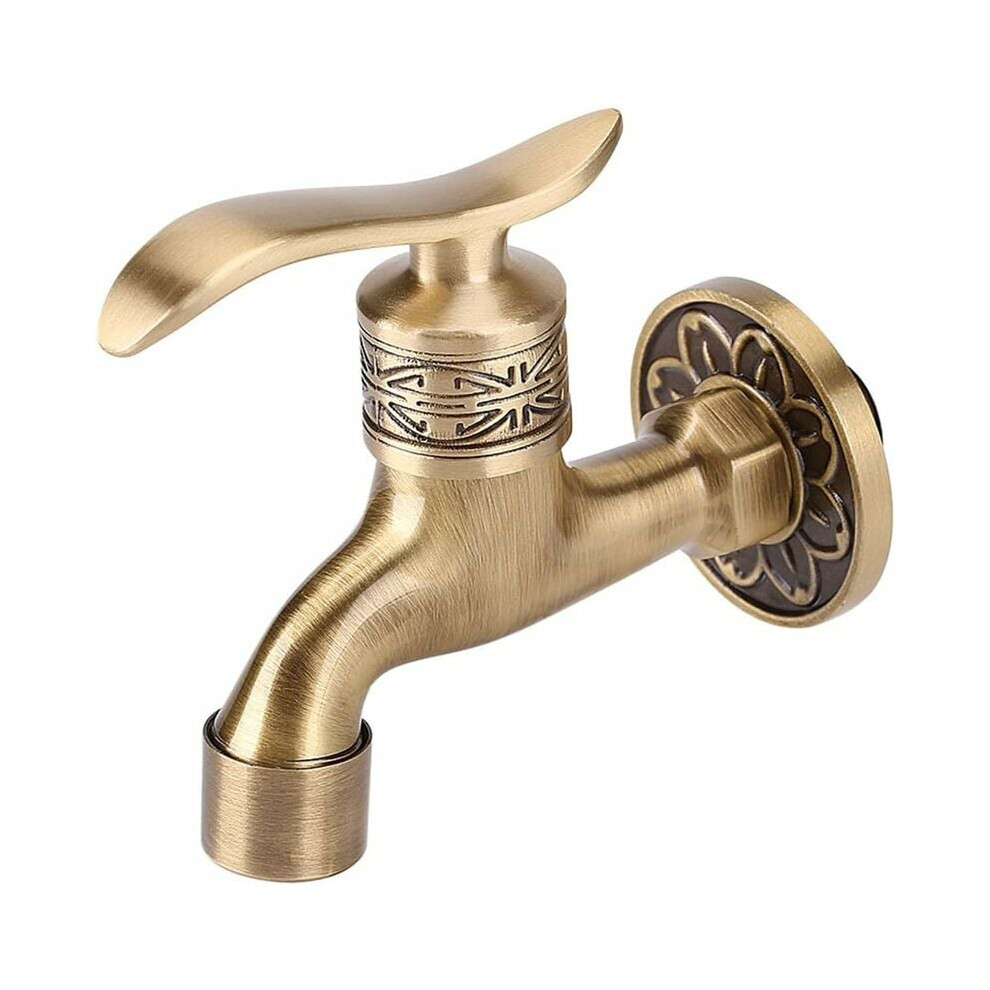 Timeless Brass Faucet, Convenient Water Control Via Single Handle, Solid Brass Construction For Unmatched Durability, Easy Installation, Perfect For E 9074015933005