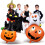 Κιτ γιρλάντας με μπαλόνια για το Halloween, μπαλόνια από φυσικό λάτεξ, αυτοκόλλητο 3D 3