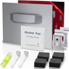 Double Sided Adhesive Mounting Kit, Ideal For Indoor And Outdoor Applications, 2 Pieces Weather Proof Steel Plates With Adhesive, Easy Installation