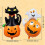 Κιτ γιρλάντας με μπαλόνια για το Halloween, μπαλόνια από φυσικό λάτεξ, αυτοκόλλητο 3D 5