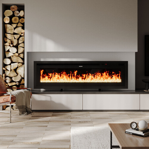 50 Inch Electrical Fireplace with Remote Control and 12 Flame Colours 1