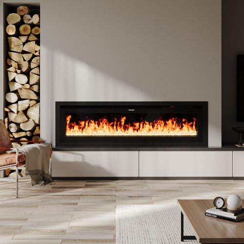 50 Inch Electrical Fireplace with Remote Control and 12 Flame Colours 2