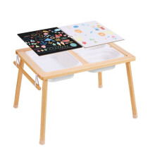 Sensorische Tafel voor Kinderen-Duoku-Binnen/Buiten Speeltafel-Multifunctioneel met Opbergruimte en Papierrol