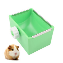 Hamster Food Bowl Small Pet Meal Dispenser With Water Bottle Stand Cage Feeder For Hedgehogs And Rabbits