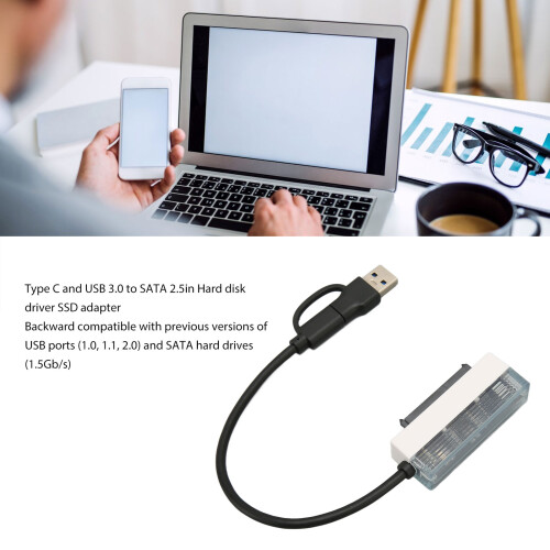 USB-C zu SATA Adapterkabel 6 Gbit/s für 2,5"-Festplatten 2