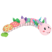 Sensorisch muzikaal knuffeldier voor baby's, pluche speelgoed met knispergeluiden en rammelaars voor buikligging, muzikaal babyspeelgoed, veilig en