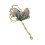 Delicate Dancing Chain Brooch Teardrop Wing Designs Sturdy-Blue 1