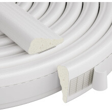 Weather Stripping Door Seal, Wedge-Shape Foam Sealer Strip for Door Frame Insulation, Self-Adhesive Soundproofing Weatherproof Foam Tape Insulation fo