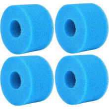 Foam Filter Sponge for Swimming Pool Cartridge, Long Working Time Durable Soft Sponge Material Filter Insert for Intex Type I II VI D, Reusable Washab