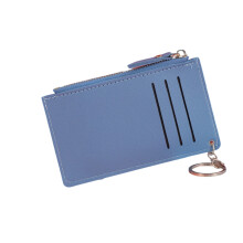 High-Quality Microfiber Leather Zipper Coin Slot, Military Grade RFID Blocking Technology