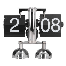Office Chair Caster Protection Retro Flip Desk Clock Home Table Decoration Set Skid Resistant PVC Carpet Protector Interchangeable Wooden Decor Signs