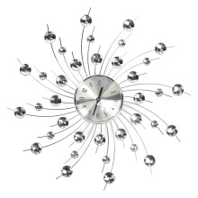 Easy To Install Wall Clock With Retro Design And Beautiful Dream Colors Metal Starburst Decorative High Quality Movement Dustproof Polished Finish Hom
