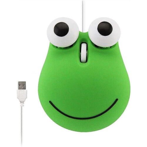 Wired Mouse, Cartoon Animal Design, 1600DPI Silent Optical 2