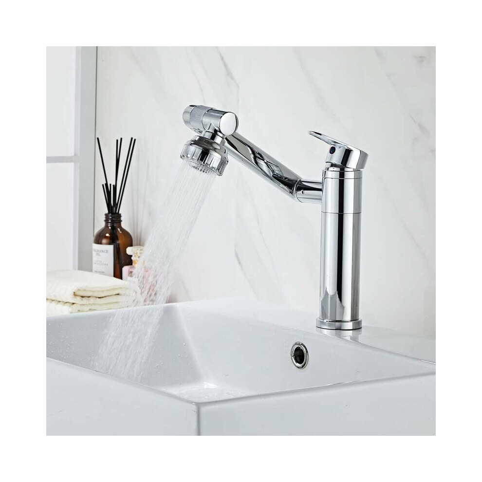 Aerator Water Saving Faucet, Modern Style Bathroom Tap With 1080 Degree Swivel, Ceramic Cartridge For Kitchen Bathroom Sink Area 9148971529609