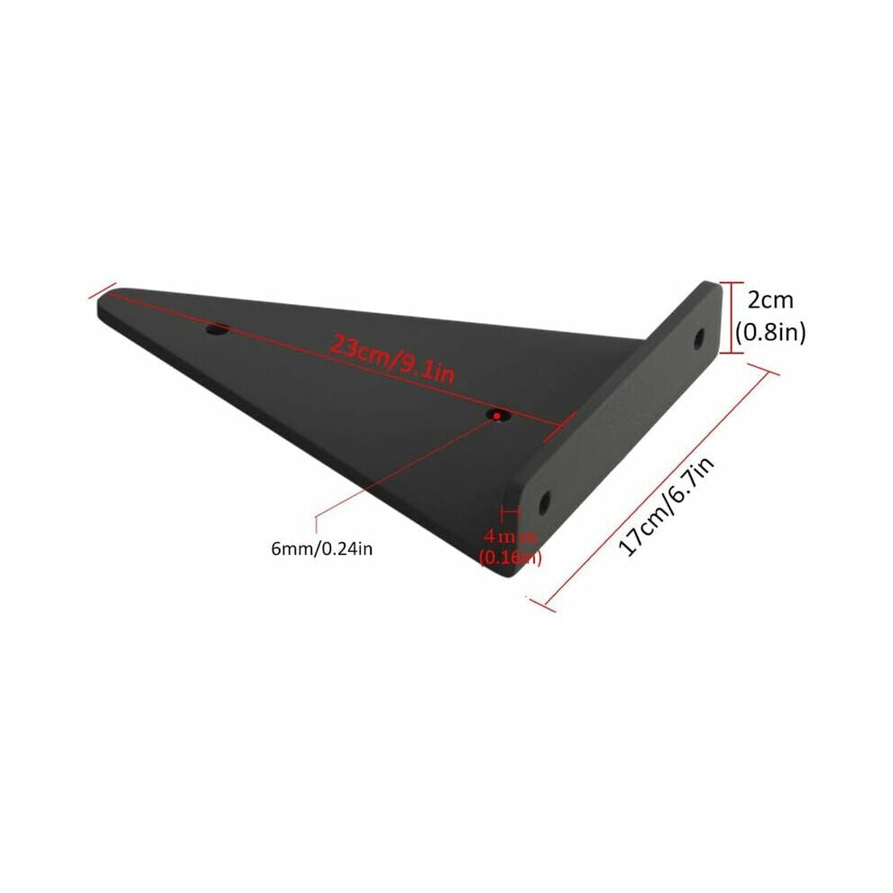 Creative Triangle Brackets For Floating Shelves, Heavy Duty Floating Shelf Brackets In Metal Carbon Steel, Perfect Diy Project For Various Spaces 9128293505321