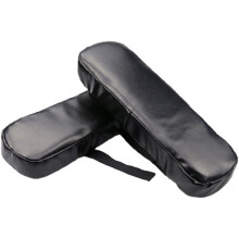 Copribracciolo in vera pelle nera, design universale con strato superiore in gel rinfrescante, sostituzione diretta per un maggiore comfort in