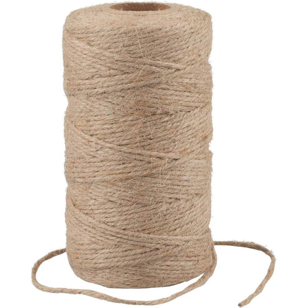 Crafts And Diy Enthusiast's Delight, 100M Natural Jute String For Gift Wrapping, Gardening, And Creative Projects 9405630842739
