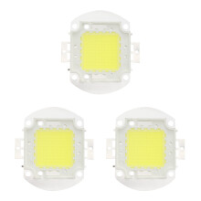 3X 32 - 34V 100W 7500 LM 6500K High Power The LED Power Indicator Light Chip - White