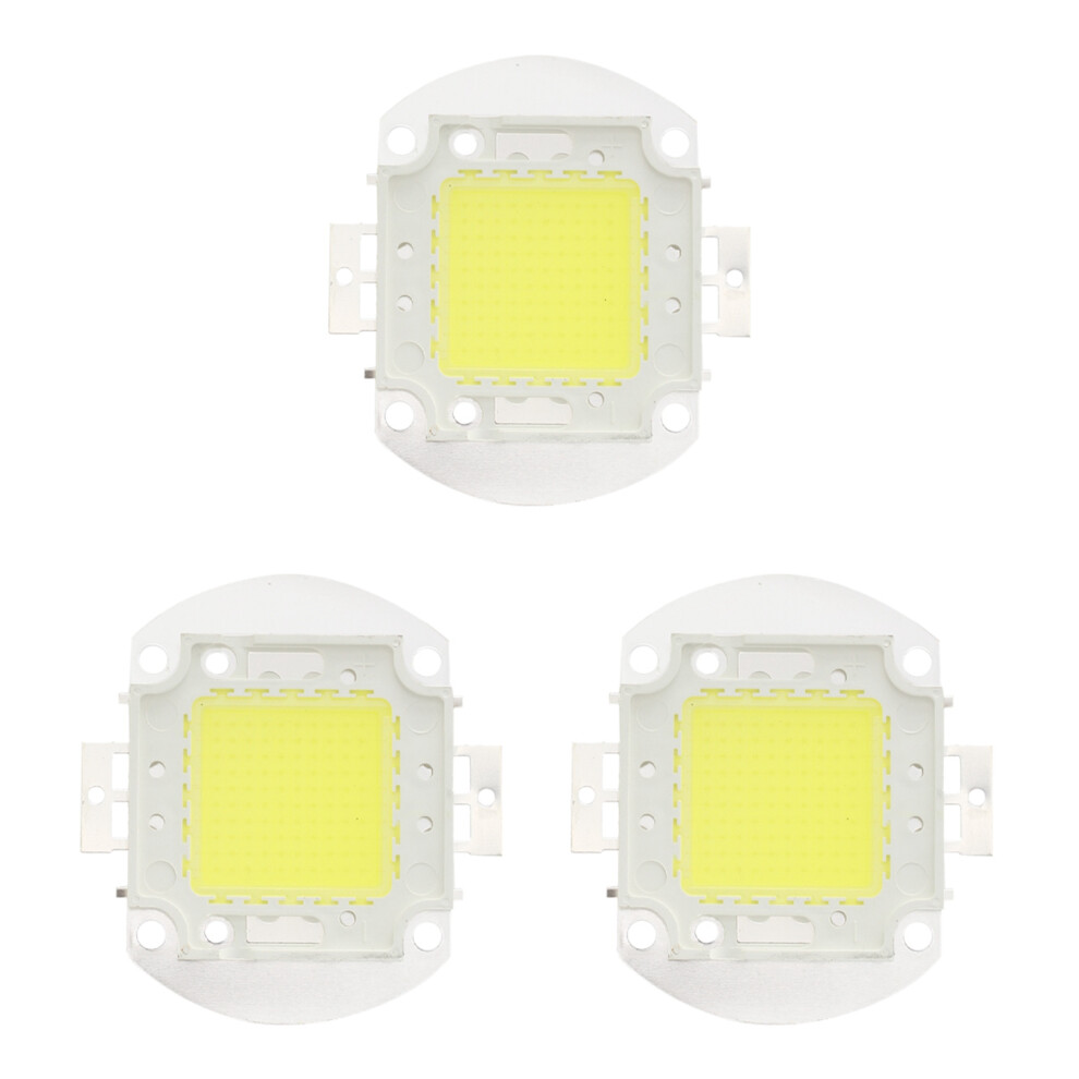 3X 32 - 34V 100W 7500 Lm 6500K High Power The Led Power Indicator Light Chip - White 4713004606654