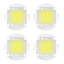 4X 32 - 34V 100W 7500 LM 6500K High Power The LED Power Indicator Light Chip - White