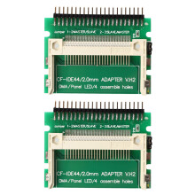 2X Pin-Bare Laptop 44-Pin Male IDE to CF Card Adapter
