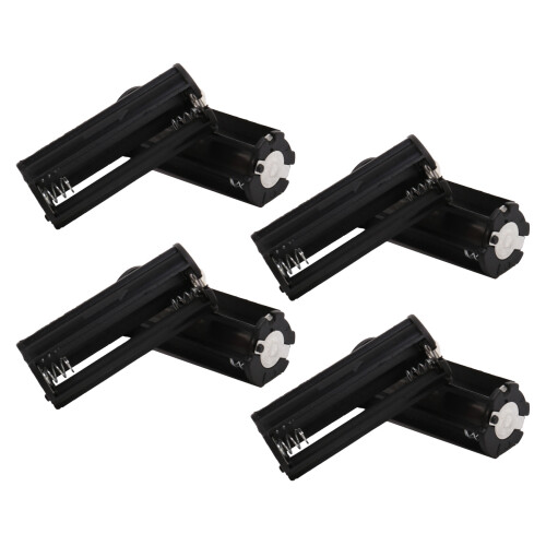 8Pcs Noir Support de Batterie pour 3 x 1.5V Piles AAA Torche