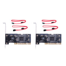 2 set 4 PCI Controller Internal Expansion Card with Two Cables