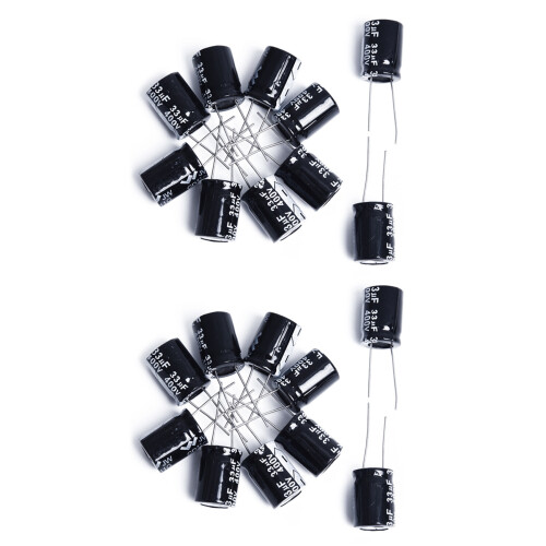 20 Stk. Aluminium Elektrolyt Kondensator 33UF 400V 1