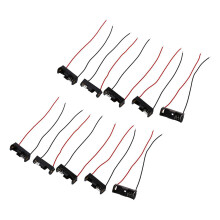 10Pcs 4.3" Fils de Connexion Noir Stockage de la Batterie Support Slot 1 x 12V 23A/27A