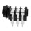 2Pcs 1/4" 6.5mm Stereo Audio PCB Panel Mount Headphone Jack Socket 6 Pin 5