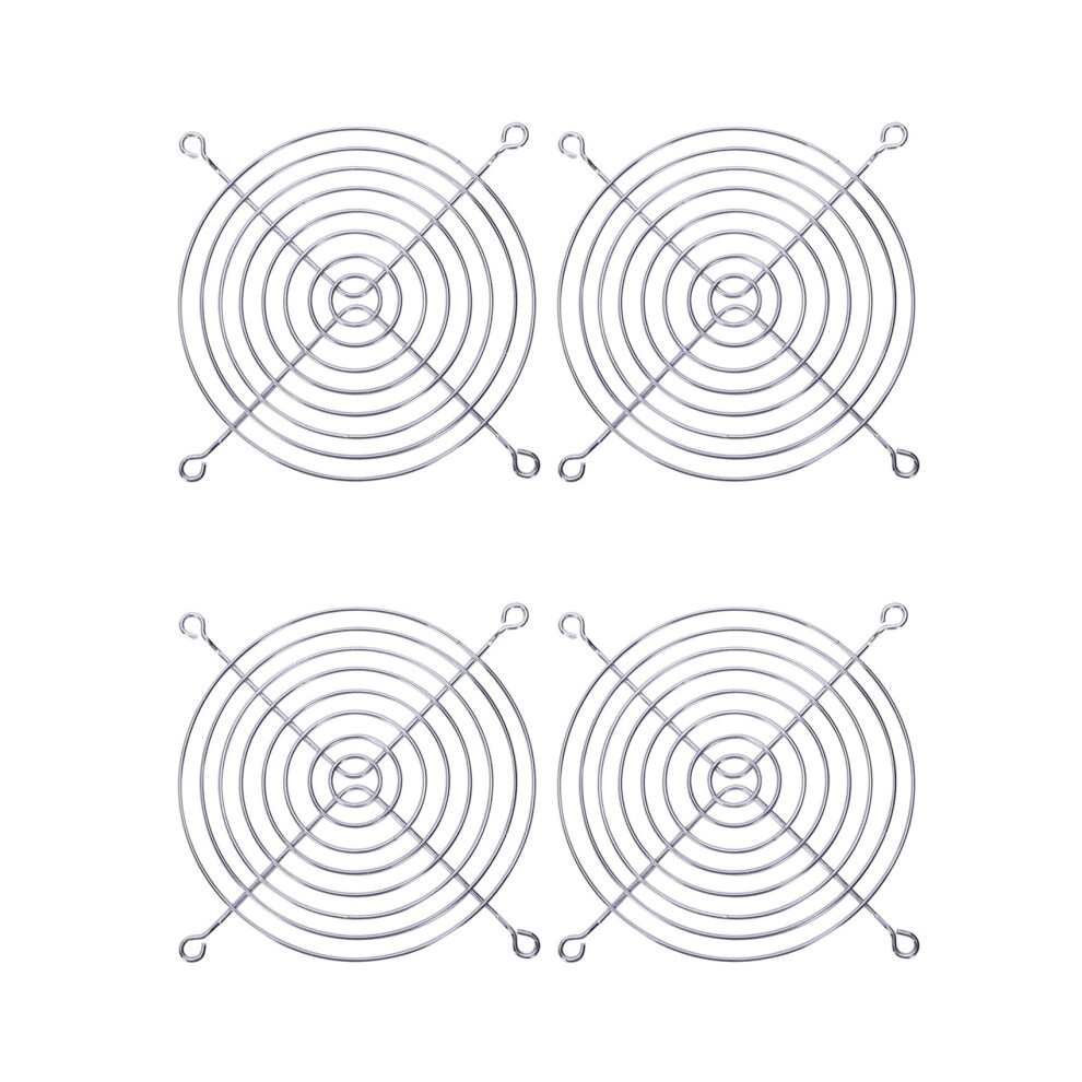 4 X Metal Wire Finger Guard Grill For 120 X 120Mm Computer Case Fan Silver 6032447382115