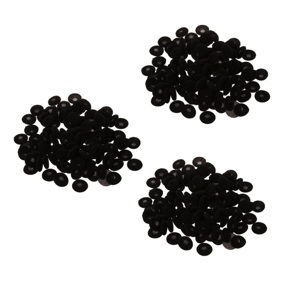 300 Pcs Sponge Earbud Headphone Cap Ear Pads Cover Replacement Black 6133165973026