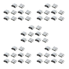 50 Pcs Spare Parts Type B Micro USB Female Jack Connector Port Socket