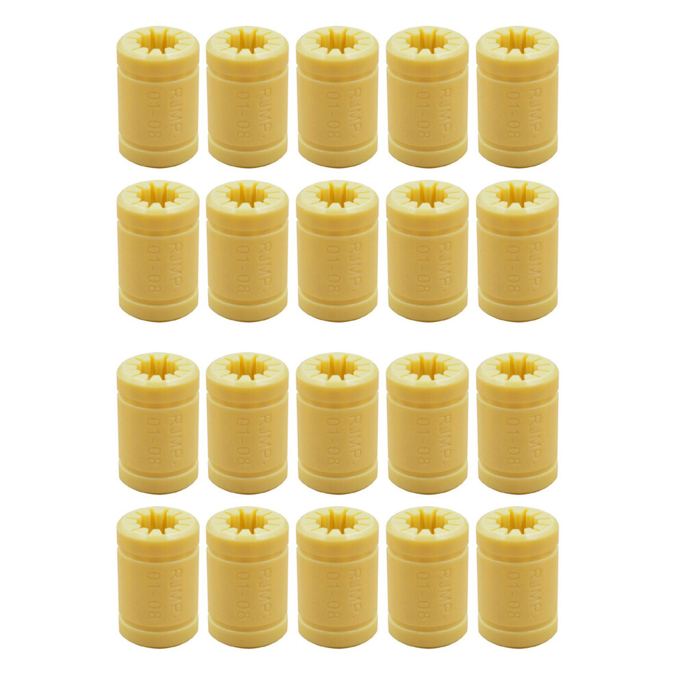 20 Lm8uu 3D Printer Solid Polymer Bearing 8 Mm Shafts For Mendel 3D Printer Parts 4713137946498