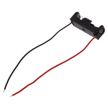 10Pcs 4.3" Wire Leads Black Battery Storage Slot Holder 1 x 12V 23A/27A