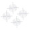 4 X Metal Wire Finger Guard Protection Grid 80 mm PC Fan Cooler 1