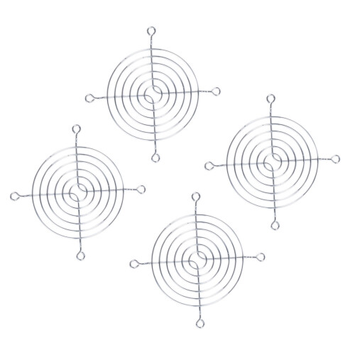 4 X Metal Wire Finger Guard Protection Grid 80 mm PC Fan Cooler