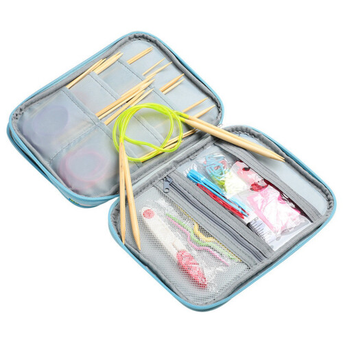 2X Empty Knitting Needles Case Travel Storage Organizer Storage Bag 1